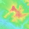 Mapa topográfico Le Champ d'Ambrois, altitude, relevo