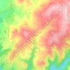 Mapa topográfico Les Ginestes, altitude, relevo
