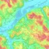 Mapa topográfico Valeille, altitude, relevo