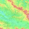 Mapa topográfico Tuzla, altitude, relevo