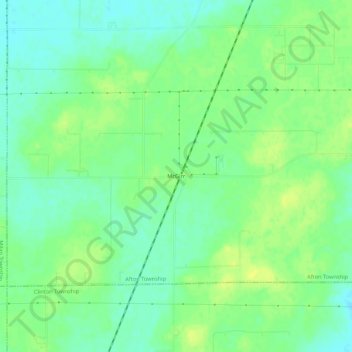 Mapa topográfico McGirr, altitude, relevo