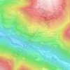 Mapa topográfico Les Champaix, altitude, relevo