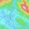 Mapa topográfico Irurtzun, altitude, relevo