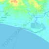 Mapa topográfico Ogod, altitude, relevo