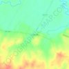 Mapa topográfico Canada Verde, altitude, relevo