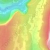 Mapa topográfico Les Alberts, altitude, relevo