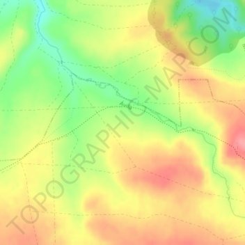 Mapa topográfico El Rasillo, altitude, relevo