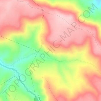 Mapa topográfico Jaraiz, altitude, relevo