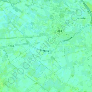 Mapa topográfico Putselaar, altitude, relevo
