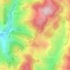 Mapa topográfico La Croix Saint-Jean, altitude, relevo
