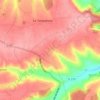 Mapa topográfico Ozane, altitude, relevo