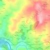 Mapa topográfico Outeiro, altitude, relevo