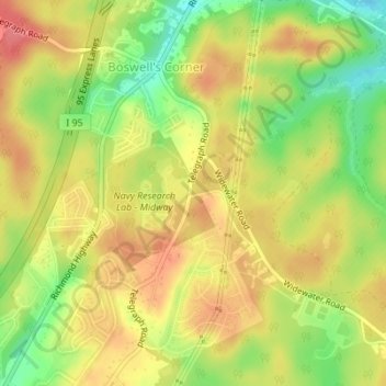 Mapa topográfico Midway Island, altitude, relevo