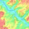 Mapa topográfico Le Bourg, altitude, relevo