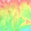 Mapa topográfico Santa María de Nieva, altitude, relevo