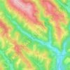 Mapa topográfico Les Vignottes, altitude, relevo