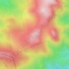 Mapa topográfico Cerro Itamut, altitude, relevo