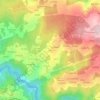 Mapa topográfico Sanín, altitude, relevo