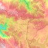 Mapa topográfico Placilla de Peñuelas, altitude, relevo