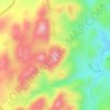 Mapa topográfico Alqaim Mountain, altitude, relevo