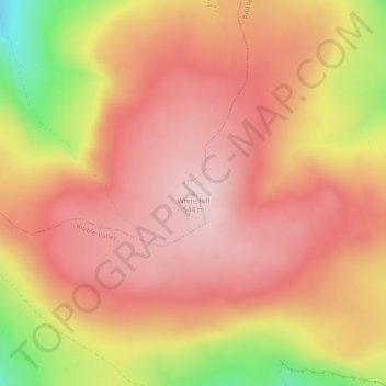 Mapa topográfico White Hill, altitude, relevo