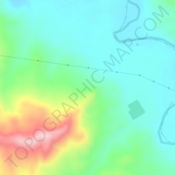 Mapa topográfico El Conde, altitude, relevo