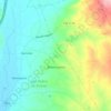 Mapa topográfico Fonte dos Fortes, altitude, relevo