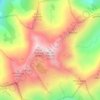 Mapa topográfico Monte Rotondo, altitude, relevo