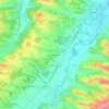 Mapa topográfico Les Cabanettes, altitude, relevo