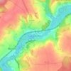 Mapa topográfico La Ferté-Milon, altitude, relevo