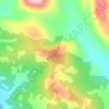 Mapa topográfico гора Тапта, altitude, relevo