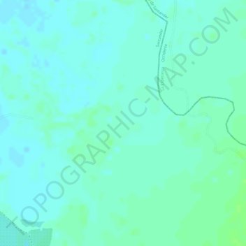 Mapa topográfico Brisas, altitude, relevo