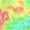 Mapa topográfico Pantano, altitude, relevo