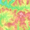 Mapa topográfico New Manchester, altitude, relevo