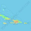 Mapa topográfico Turks and Caicos Islands, altitude, relevo