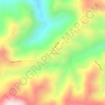 Mapa topográfico Anope, altitude, relevo