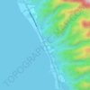 Mapa topográfico Bunga, altitude, relevo