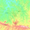 Mapa topográfico Araxá, altitude, relevo