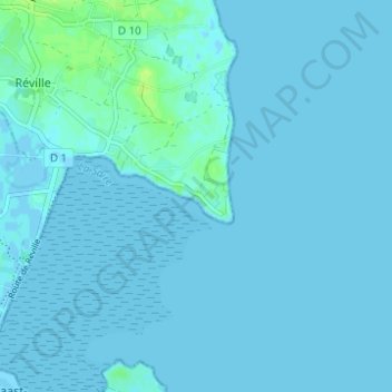 Mapa topográfico La Roque Jaune, altitude, relevo