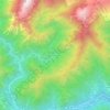 Mapa topográfico Valbella Superiore, altitude, relevo