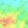 Mapa topográfico Lévéno, altitude, relevo