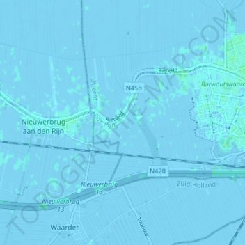 Mapa topográfico Bekenes, altitude, relevo