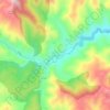 Mapa topográfico Calcena, altitude, relevo
