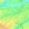 Mapa topográfico Les Plains, altitude, relevo