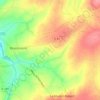 Mapa topográfico La Paumerie, altitude, relevo