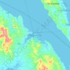 Mapa topográfico Masbate City, altitude, relevo