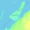 Mapa topográfico Matheson Island, altitude, relevo