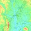 Mapa topográfico Worcester, altitude, relevo