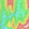 Mapa topográfico La Pastorale, altitude, relevo