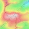 Mapa topográfico Mount Langley, altitude, relevo